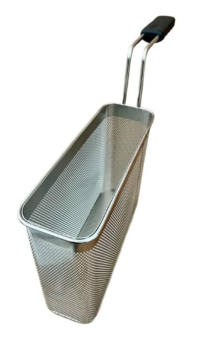 FBR0175 - CESTINO MADE IN ITALY CUOCIPASTA PROFESSIONALE 2/9 95X290X215H MM IN ACCIAIO INOSSIDABILE AISI 304 CESTELLO CUOCI PASTA INOX GN 2/9