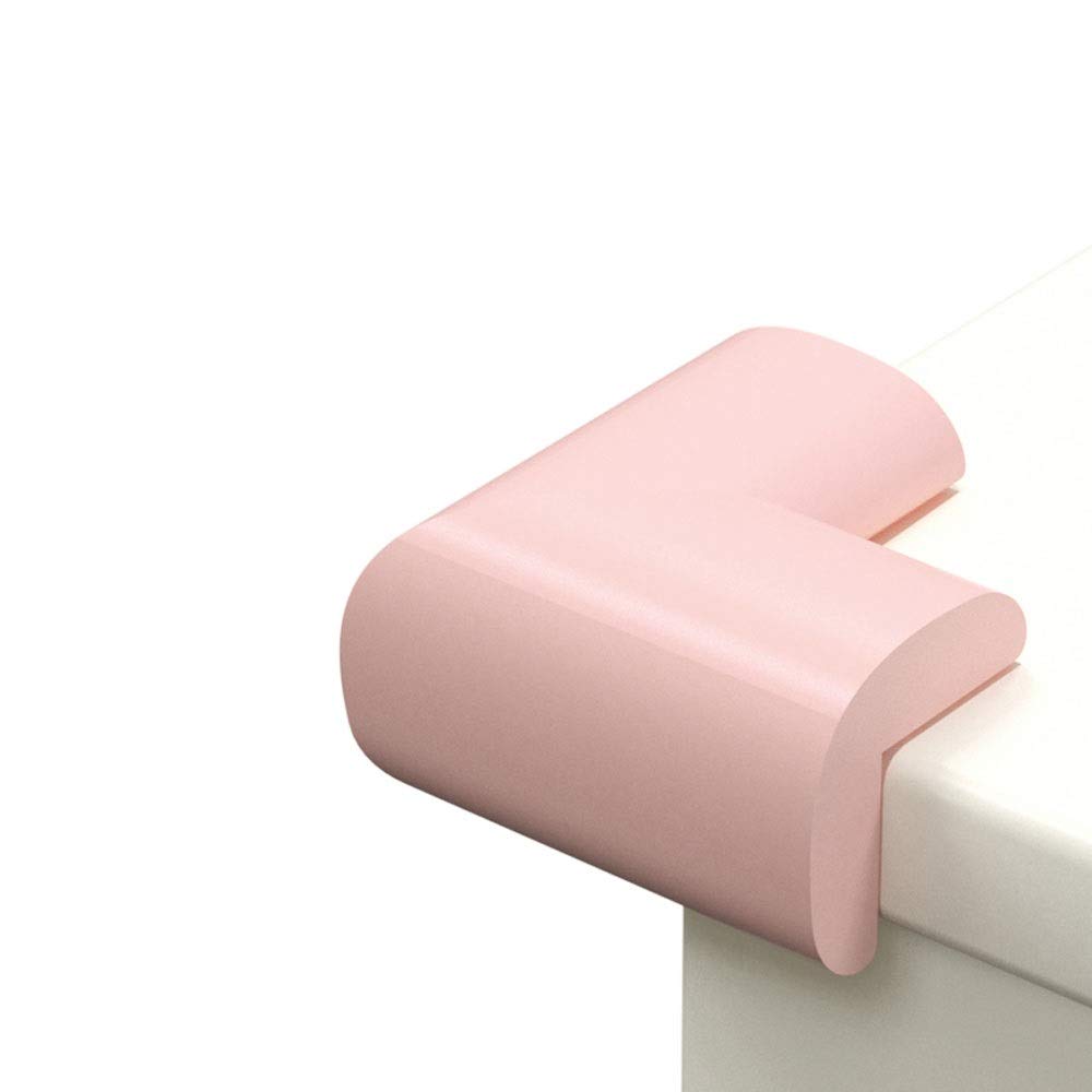 Angolari di Protezione, Confezione da 8 spugne Anti collisione for tavoli angolari(Pink)