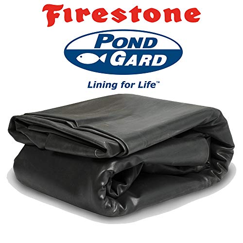Firestone W56Pl452020 Epdm Rubber Pre Cut And Boxed Pond Liner, Midnight Blue, 20-Foot Length X 20-Foot Width X 0.045-Inch Thick #TOP4