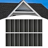 16 Pcs Asphalt Roof Shingles, 24.97 Sq Ft Architectural Shingles with Fiberglass Base, Roofing Tiles for Home/Villa/Garden Roofs (Black)