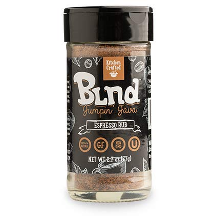 Kitchen Crafted - BLND Jumpin’ Java Coffee Rub Seasoning, Italian Herbs, Spices & Seasonings For Cooking, Use As Steak Seasoning, Brisket Rub, Chicken Seasoning, or Non GMO Vegetable Seasoning, 2.7oz