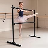 JDGG 4FT Height Adjustable Ballet Barre, Freestanding Ballet Bar, Heavy Duty Dance Bar Support, Sturdy...
