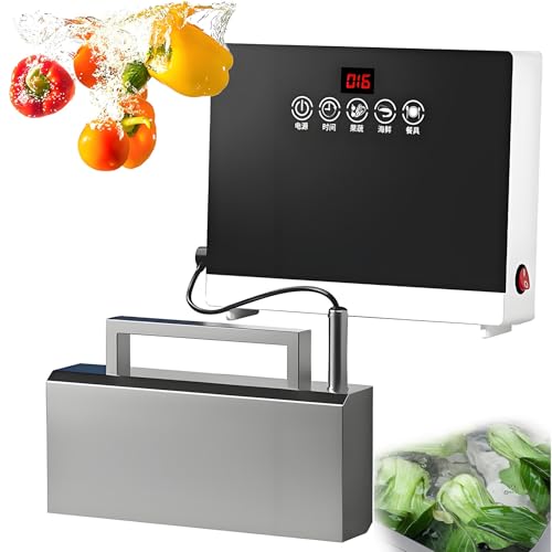 HuanSebesity Lavavajillas para Fregadero360w,Lavavajillas para Fregadero Portátil,Control Táctil+Limpieza Automática Sin Instalación,para Vajilla,Frutas,Verduras Y Mariscos,para Uso Doméstico