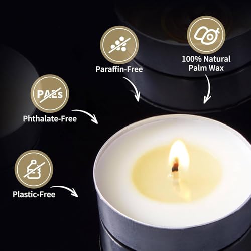 MOMENT Tealight Candles 100 Pack, White Unscented Smokeless Dripless Tealights, Paraffin Wax with Aluminium Cups Tea Light Candle for Weddings Party Shabbat Home Decorative