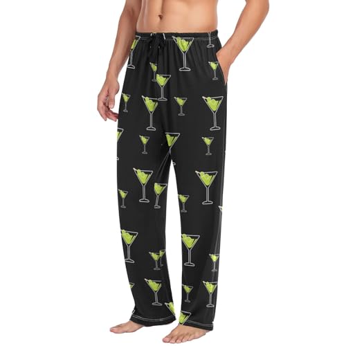 Mens Lounge Pants with Pockets, Sleep Pants for Men Lightweight Pajama Pj Bottoms