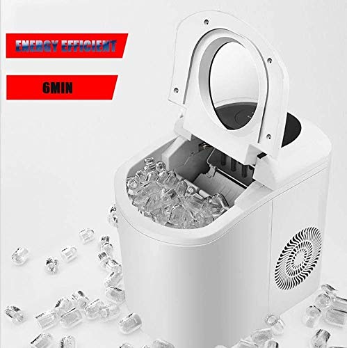 MHGD Intelligente Eiswürfelbereiter, selbstreinigende kleine kommerzielle Eismaschine aus Edelstahl, 180 W, 12 kg/24 h… – Bild 6