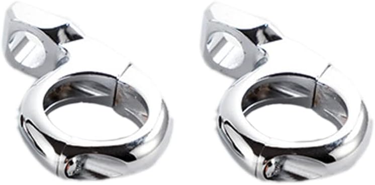 Baceyong 2x Motorcycle Mount Brackets, Headlight Fog Light Bracket Motorcycle Accessories Crash Bar Engine Guard Mount Clamp Spot, M10 Mounting Hole 25mm/0.98in
