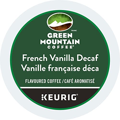 Green Mountain Coffee Roasters French Vanilla Decaf, Single-Serve Keurig K-Cup Pods, Flavored Light Roast Coffee, 24 Count #TOP1