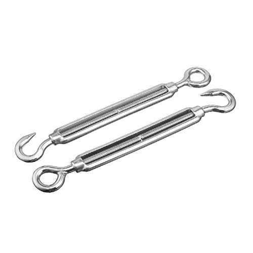New Lon0167 M10 Hook y Ojal de Acero Inoxidable 304 Juego de 2 piezas miniatura 1