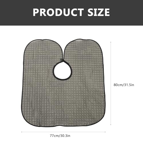 Capa impermeable para corte de cabello NOLITOY 2 piezas negra miniatura 2