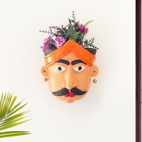 ExclusiveLane Gardener Terracotta Wall Planters For Living Room | Handpainted Wall Planter For Balcony Wall Decoration Items For Living Room Wall Hanging Planter For Outdoor (7.2 Inch, Multicolored) (B0CP5JL9C5) Amazon Price History, Amazon Price Tracker