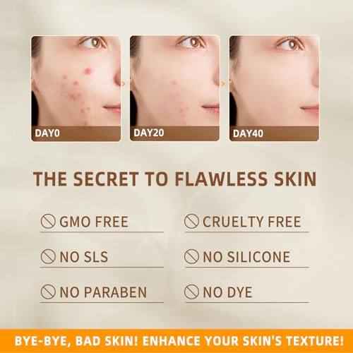 PIPIHUA 3Pack Kojic Acid Soap, Soap Bars for Acne with Collagen, Turmeric, Collagen, Hyaluronic Acid 10.58oz (3 Bars)