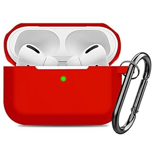 Doboli Siliconen hoes compatibel met AirPods Pro Case Front LED zichtbare hoes voor AirPods Pro Gules