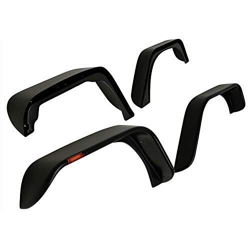 Paramount Automotive 17195 Flat-Style Flare, 4 Pack (Jeep Wrangler JK 2dr)