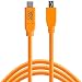 Produktbild Tether Tools TetherPro 4,6 Meter USB-Datenkabel für USB-C an USB 2.0 Mini-B5 (gerader Stecker/orange) - z.B. zum Anschließen Einer Kamera an EIN Notebook