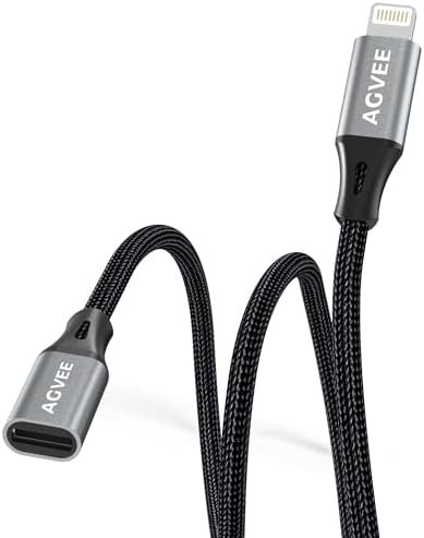 AGVEE 3.3ft Lightning Extension Cable
