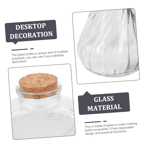 Récipients vides décoratifs en verre transparent haut de gamme - 4
