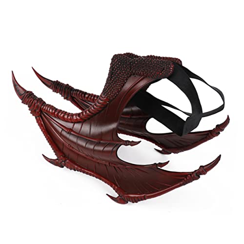 Homoyoyo Ailes De Dragon Adulte Pour Costume De Gargouille - Accessoires De Cosplay Gothiques Pour Halloween Et Mardi Gras - Ailes De Chauve Souris En Rouge