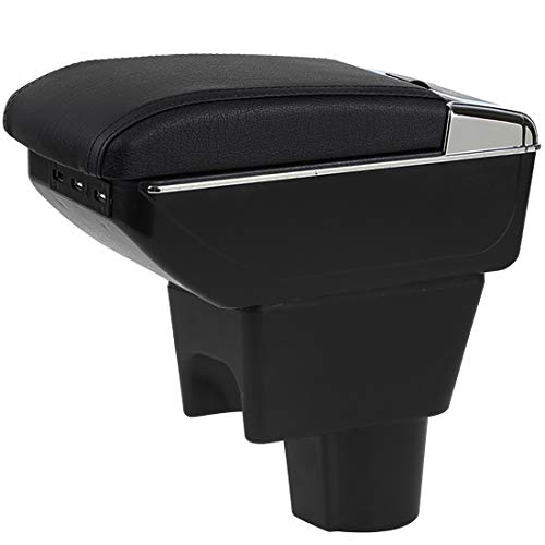 Apoyabrazos para Duster I 2010-2015 Doble Capa Reposabrazos Caja Consolas Almacenamiento con portavasos Cenicero Cover