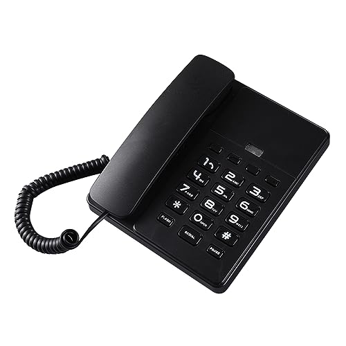 Téléphone fixe pour maison et bureau Hcd filaire avec numérotation rapide