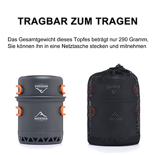 Camping Topfset von Widesea für Outdoor-Kochen