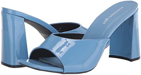 Madden Girl Women's Genius Heeled Sandal, Blue Patent, 10 | Image 6