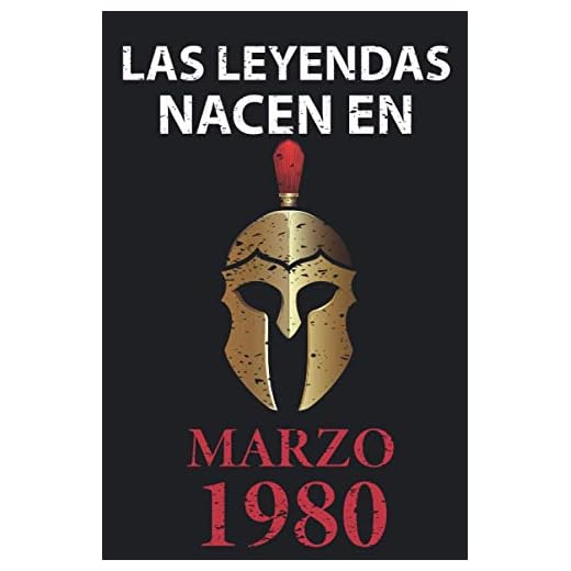 Las leyendas nacen en marzo 1980: Regalo de cumpleaños perfecto para hombre y mujer de 41 años I Cita positiva , humor I Cuaderno , diario , libro de ... I Idea original para el 41 cumpleaños