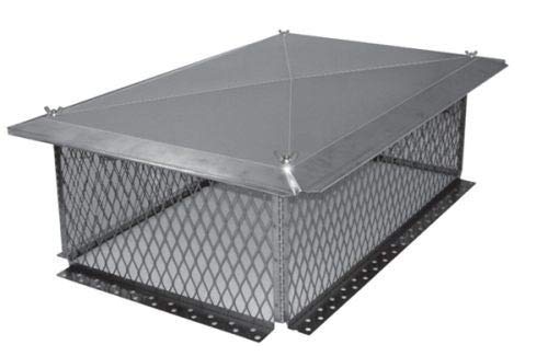 Olympia Chimney 17"X58" Stainless Multi-Flue Knock-Down Cap - 12" High #TOP18