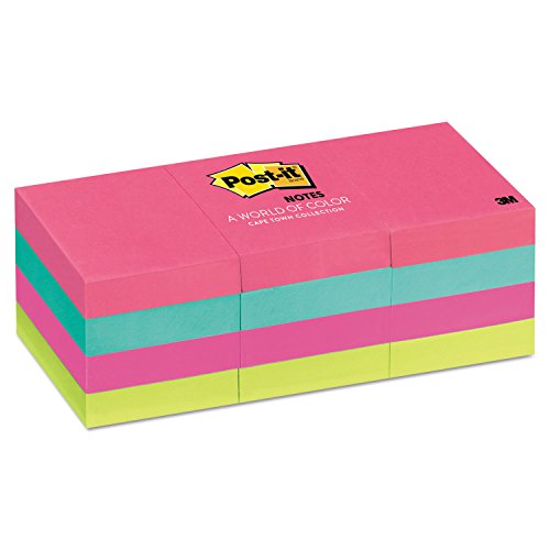 Post-it Notes 653 petits blocs repositionnables fluo haute visibilité