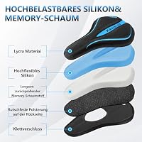 AEYINO Fahrradsattel Überzug Gel Sattelbezug 11×7×1.2 Zoll Für MTB(blus) – Ansicht 4