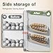 0510SKER egg holder for fridge-Auto Rolling Fridge Egg Organizer,egg dispenser for refrigerator,Egg preservation rack,Egg Storage Rack for Kitchen,egg container refrigerator (maize-yellow, 2pcs)