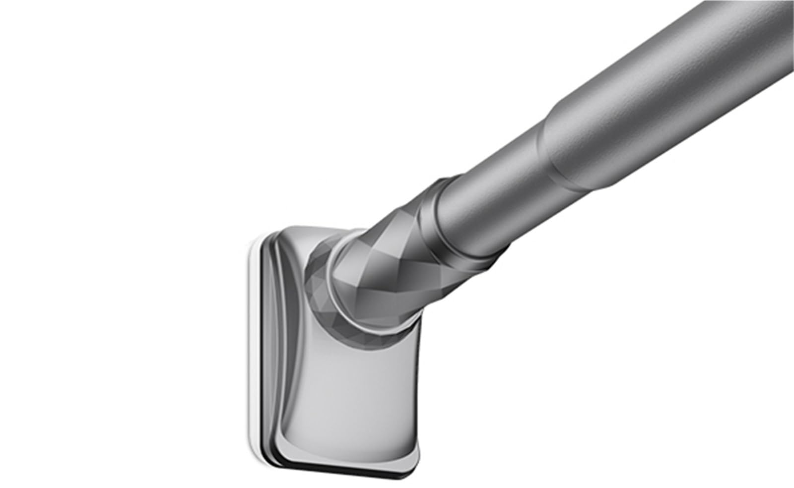 Telescopic Shower Curtain Rod, No Drill Tension 33mm Diameter Pole for Bathroom(Grey,70-120cm)