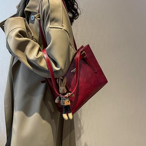 Tote Bag For Women Pu Leather Top Handle Handbags Ladies Large Waterproof Shoulder Bag for Work Travel Shopping2
