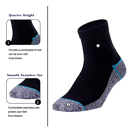 Kodal Copper Infused Quarter Socks Improve Foot Health Odor Control with Moisture Wicking Durable Comfortable Fit4