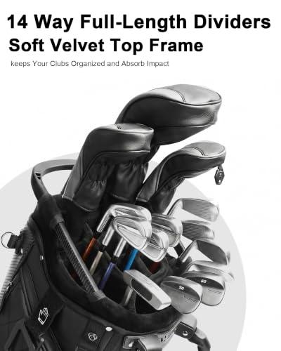 Findway PU Leather Golf Stand Bag