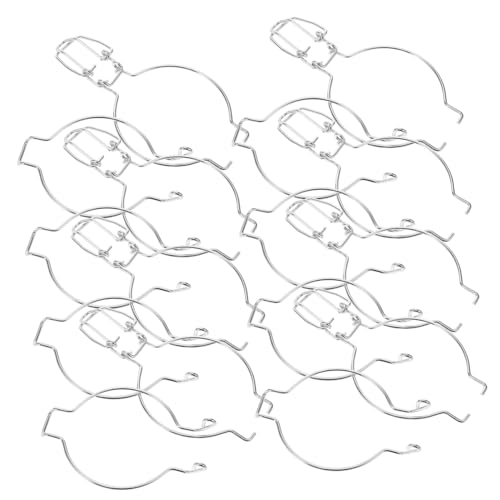 CATIEBYE Hebillas De Cierre para Frascos De Vidrio, Pack De 10 Cierres Metálicos Diseño Resistente En Acero Inoxidable para Uso En Conservación y Transporte