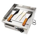 Commercial Kitchen Electric Countertop Griddle Flat Top BBQ Grill Hot Plate - Image 3