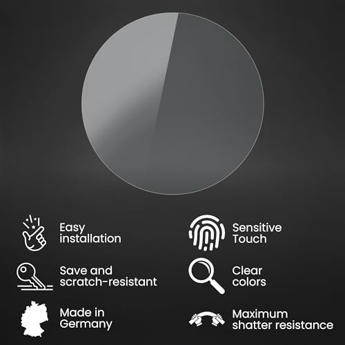 Bruni Schutzfolie kompatibel mit Garmin Instinct Folie, glasklare Displayschutzfolie (2X)
