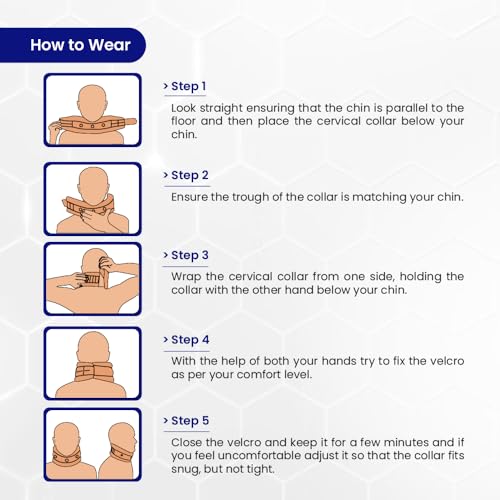 Image of 1MG Tata Cervical Collar with High density foam & optimal support, For Cervical Disc Pain and Neck Pain,Medium, Pack of 1