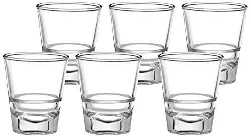 Image of Solimo Ariya Shot Glass Set, 30ml, Set of 6, Transparent
