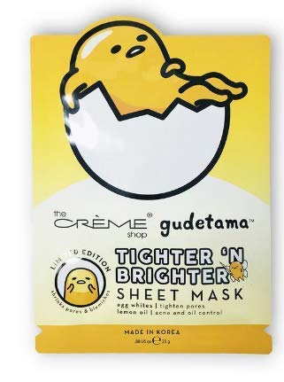 The Crème Shop Vitamin C & Aha 2-In-1 FUSion Sheet Mask. Pore Minimizing, Brightening & Plumping. Made In Korea