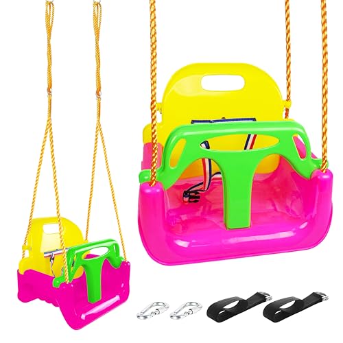 KINSPORY Altalena da Giardino 3 in 1 per Bambini, Altalena per bambini 3 in 1, Seggiolino Altalena Bambini Sedile in...