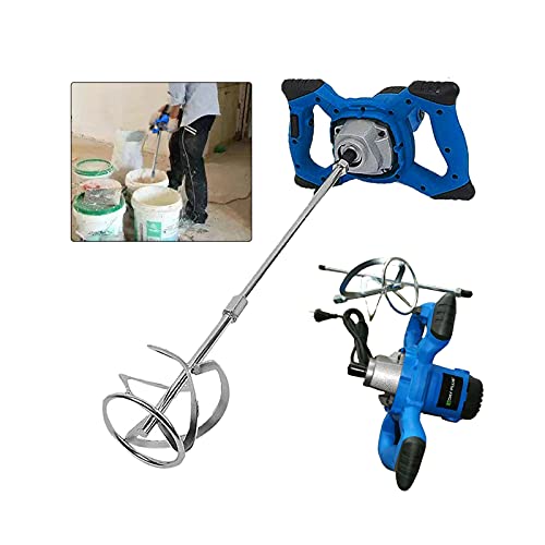 【Agitatore versatile】: agitatore di alta qualità per la miscelazione di materiali viscosi come calcestruzzo, vernice, intonaco, massetto, malta, cemento, massetto in calcestruzzo, calcestruzzo per massetto, adesivo per piastrelle o agitatore per livellamento.