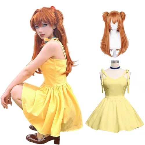Amazon.co.jp: [YAORUI] 明日香 コスプレ衣装 ウィッグ付き