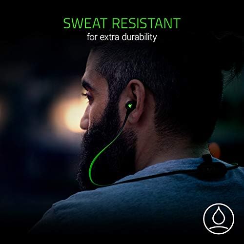 RAZER HAMMERHEAD BT: Bluetooth 4.1 - Sweat Resistant Design - 8 Hour Battery Life - iOS and Android Compatible In-Line Controls