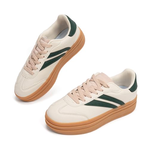 Platform Fashion Sneakers Women's Low-Top Classic Chunky Casual Lace-up Walking Shoes for Lady2