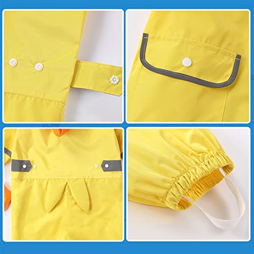 Casaco de chuva grosso fofo para crianças menino crianças meninas macacão à prova de vento capa de c