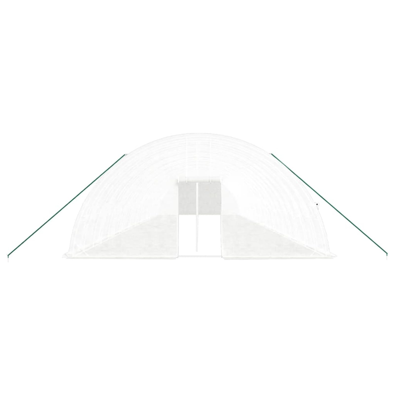 Homgoday Szklarnia z białą stalową ramą 132 m² 22 x 6 x 2,85 m, meble do mebli szklarnia ogrodowa szklarnia ogród warzywny szklarnia balkonowa szklarnia do ogrodu szklarnia do roślin
