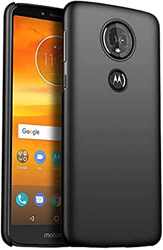 Image of Mobile Back Cover Case for Motorola Moto E5 Plus (Silicone Case|CameraProtection|Black SC1510)