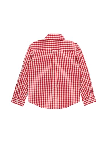 Image of RUGGEDBUTTS Boys Solid Cotton Long Sleeve Button Down Shirt with Button Tabs